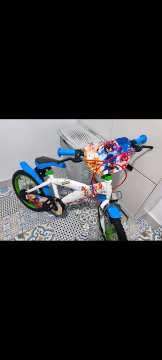 Bicicleta infantil 16 Sonic con ruedines