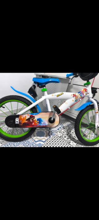 Bicicleta infantil 16 Sonic con ruedines