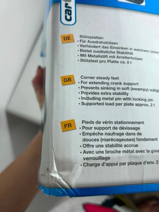 Juego 4 Placas Stützplatten leer descripcion