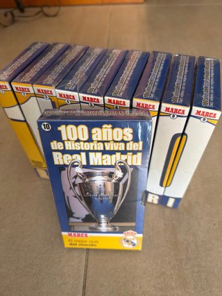 10 Cintas VHS Real Madrid 100 años Historia Viva