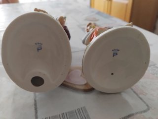 Coppia statuine contadini 20 cm