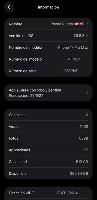 iPhone 17 Pro Max Azul - 4 meses de uso