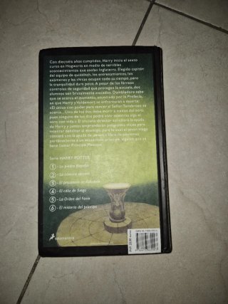 Harry potter y el misterio del príncipe 6.
