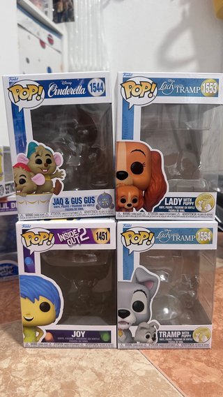 4 Cajas Funko Pop Disney