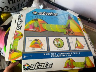 Juego de carpa y túnel Stats 3 en 1