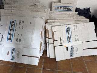 66 cajas de mudanza de alta calidad.
