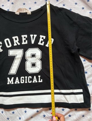 Camiseta H&M Negra Manga Corta