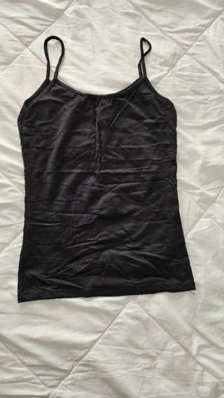 Camiseta tirantes negra mujer