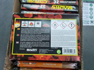 14 cajas de Pastillas encendido barbacoa Mauris 32