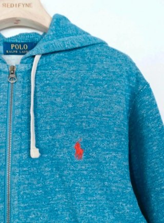 Sudadera Ralph Lauren con cremallera azul