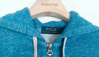 Sudadera Ralph Lauren con cremallera azul