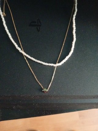 Collar plata con dijes (estrella, sol, serpiente)