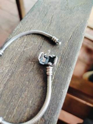 Pulsera Pandora Plata y Rojo