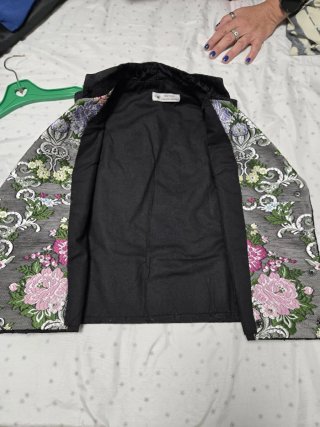 Traje fallero tradicional Torrentí gris