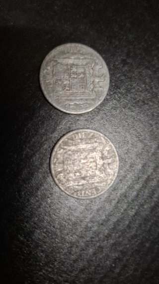 Lote de 7 monedas antiguas