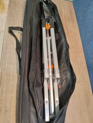 Arebos Mesa de Camping Plegable  Altura Regulable