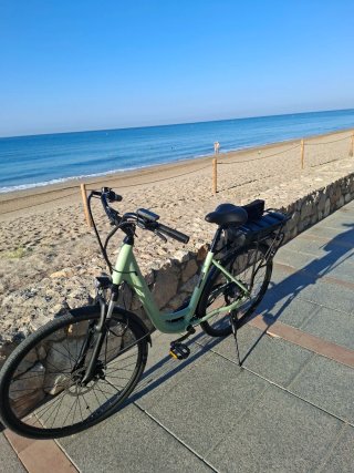 Bicicleta Eléctrica Verde Playa