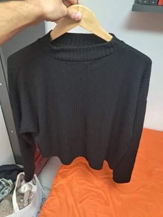 Jersey Stradivarius Negro Talla L