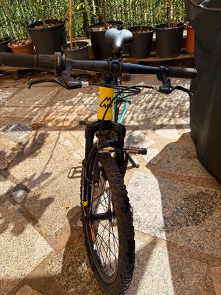 Bicicleta Monty niño verde y amarilla