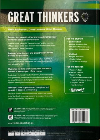 Libro Great Thinkers B1+ Student's Book
