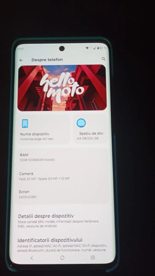Motorola Edge 40 Neo 5G 256GB,12+12gb RAM boost