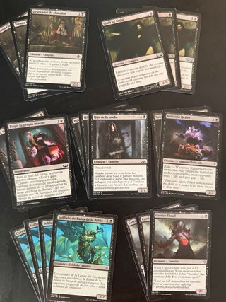 Lote de 113 cartas Magic: Vampiros