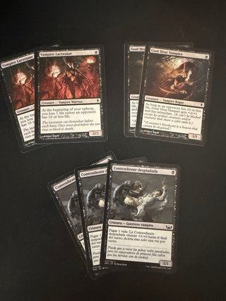 Lote de 113 cartas Magic: Vampiros