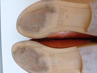 Zapatos mocasines Primichi piel marrones y grises
