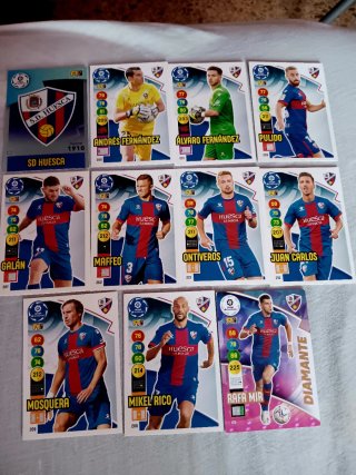 Lote de Cartas de Fútbol Adrenalyn Huesca