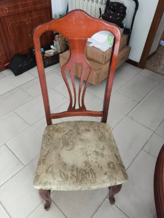 Conjunto comedor clásico: mesa y 6 sillas