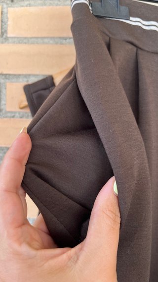 Conjunto Alo Top y Pantalón Marrón Talla Única