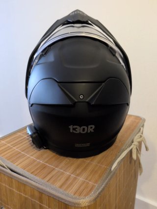 Casco Moto 130R HIRO Negro + CARDO HD i antibao