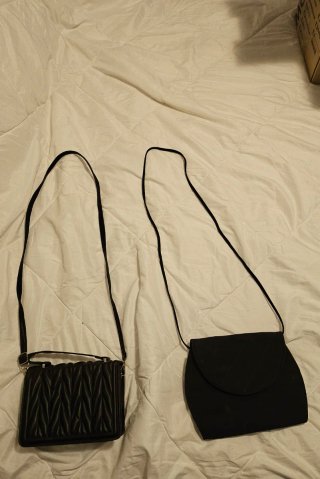Lote 2 Carteras Mujer Negras
