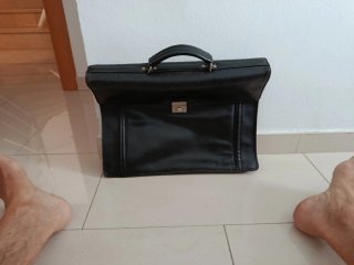 Maletin de piel Picard Negro