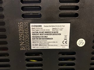 Airfrayer/Freidora Cosori