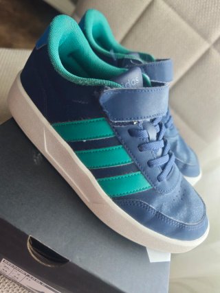 Deportivas Adidas niño azul y verde