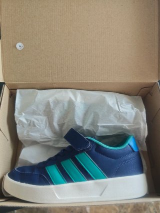 Deportivas Adidas niño azul y verde