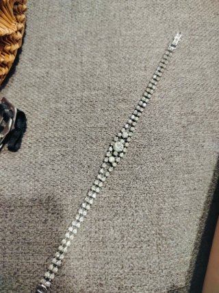 Pulsera vintage con diamantes