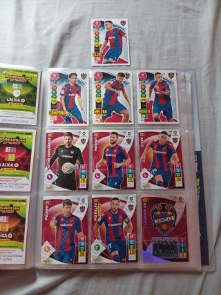 Lote de Cartas de  Fútbol Adrenalyn Levante Panini