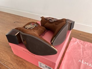 Botines Alma en Pena Piel Marrones T.39