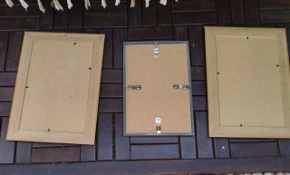 Tres cuadros decorativos
