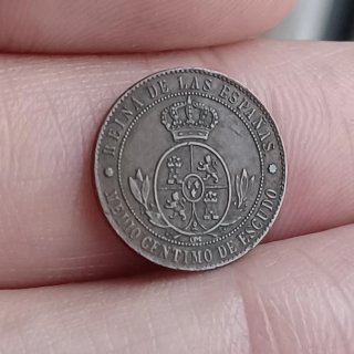 1/2 cto 1867 Barcelona - Isabel II