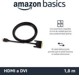 Cable Adaptador de HDMI-A a DVI (Macho)