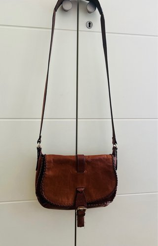 Bolso Massimo Dutti Piel Camel