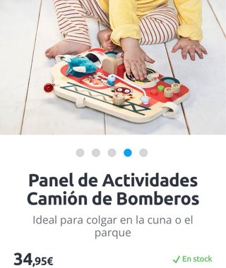 Panel actividades camión bomberos Lilliputiens