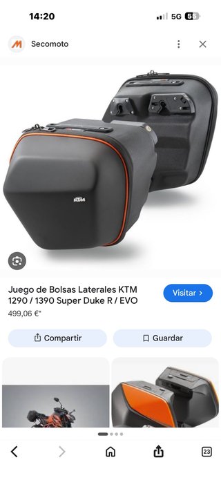 Maletas Laterales KTM 1290/1390 Super Duke R