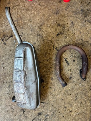Piezas Lambretta: Tubo y Silenciador