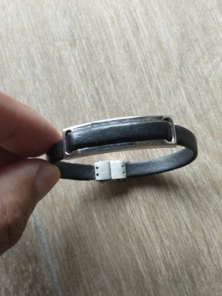 Pulsera Lotus Cuero y Acero