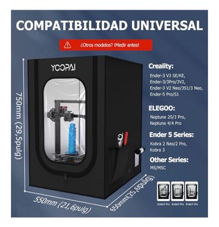 Impresora 3D Creality Ender 3 V3 SE + cabina
