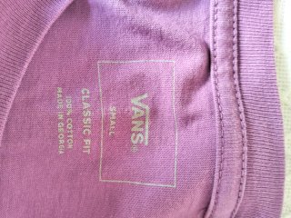 Camiseta Vans Morada Niño Talla S